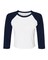 BELLA + CANVAS® Women's Micro Rib Three-Quarter Raglan Baby Tee